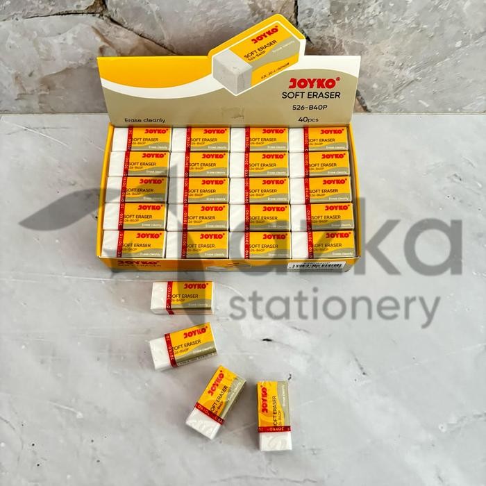 

New SATU PACK ( 40 PCS ) Penghapus Kecil Putih Joyko