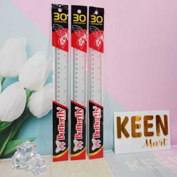 

New penggaris/garisan/ruler/30cm BUTTERFLY