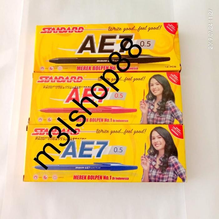 

New Ballpoint Standard Ae-7 0.5 - 12 pcs