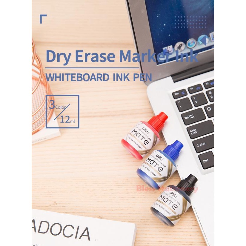

New Deli Isi tinta Spidol Whiteboard / Dry Erase Marker Ink Refill (ES630)