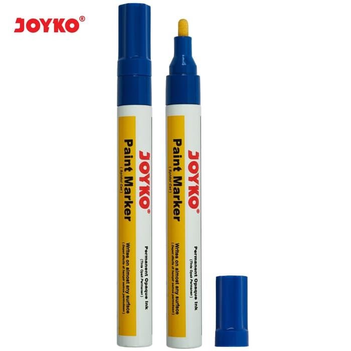 

New Paint Marker Spidol Cat Permanen Joyko PTM-39 Blue Round Tip