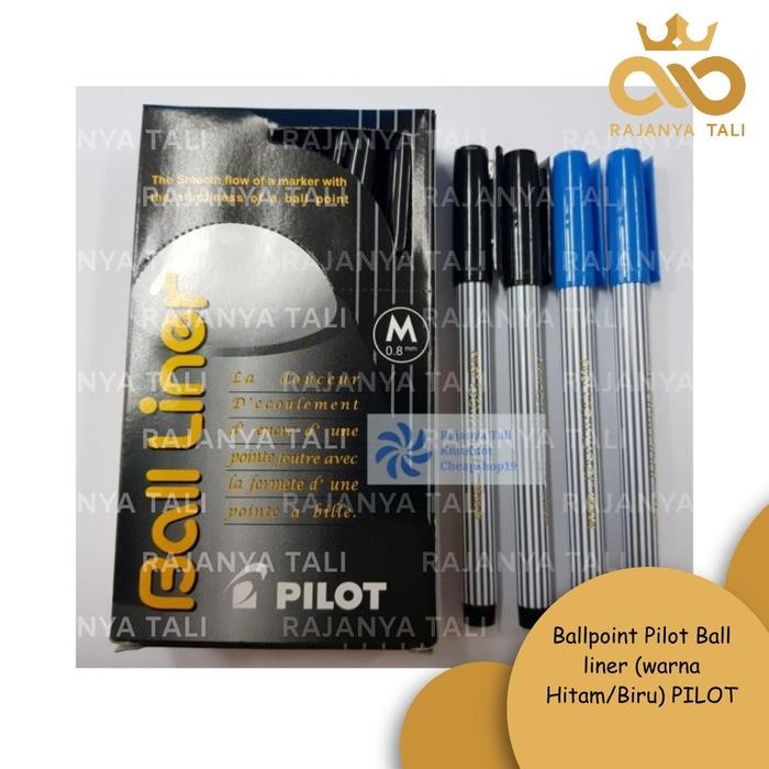 

New Ballpoint Pilot Ball liner (warna Hitam/Biru) PILOT