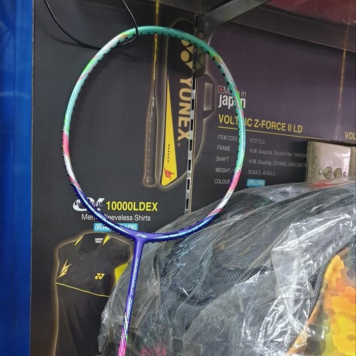 RAKET BADMINTON LINING AERONAUT 7000 I INSTINCT CYAN/PURPLE TERMURAH