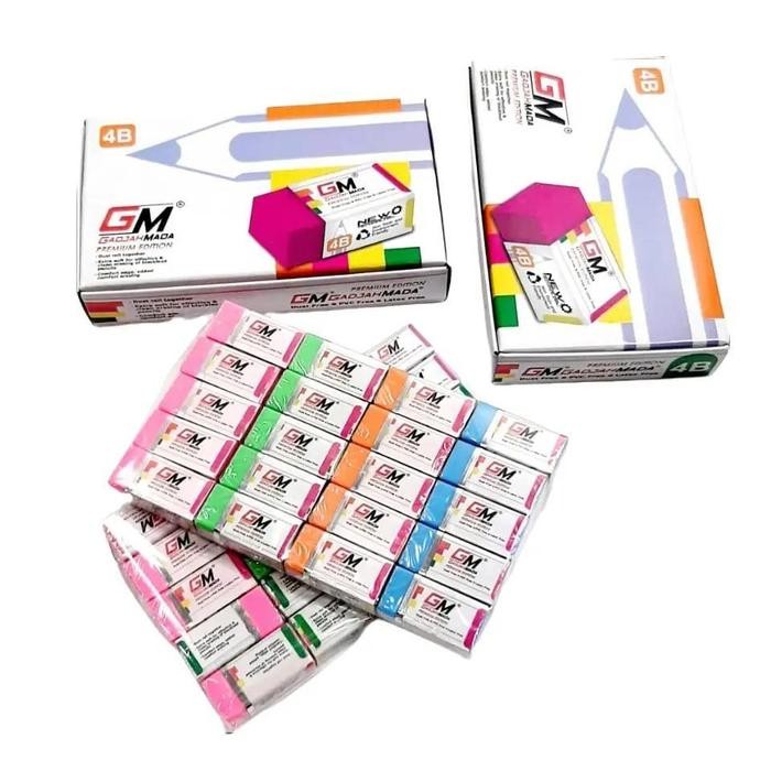 

New Harga Grosir (per kotak isi 40 pcs) Penghapus Pensil Non Toxic