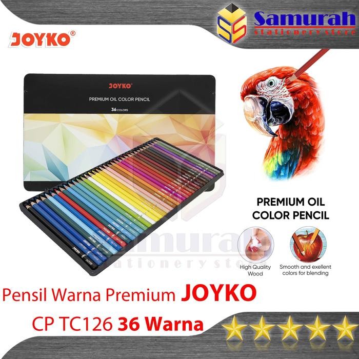 

Pensil Warna Minyak Joyko Cp Tc126 36 Warna / Premium Oil Cp-Tc126-36 Colours