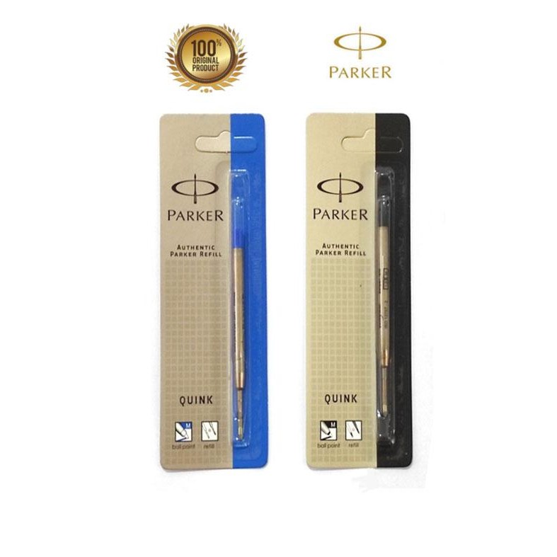 

New Refill Parker Original Black / Blue Ballpoint / Isi Ulang Parker BP