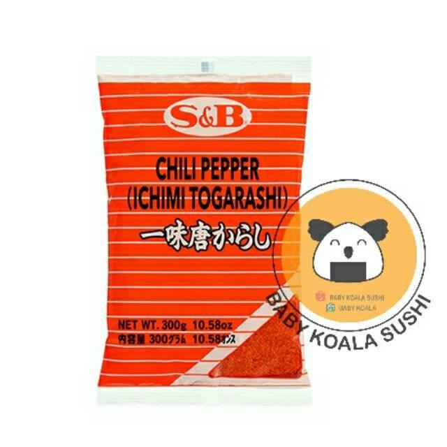 

S&B Ichimi Togarashi 300 G Bubuk Cabe Import Jepang Chili Powder For Sushi Ramen
