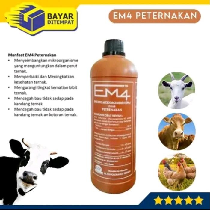 tersedia pupuk cair em4 peternakan probiotik ternak ayam sapi kambing
