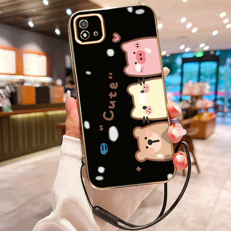 Casing Hp Untuk Realme C20 C20A C11 2021 C11 2020 Case Casing pola binatang lucu Kesing HP Cesing ta