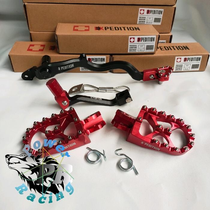 footstep crf 150 expedition set pedal rem expedition crf 150 set tuas operan gigi crf 150 full cnc