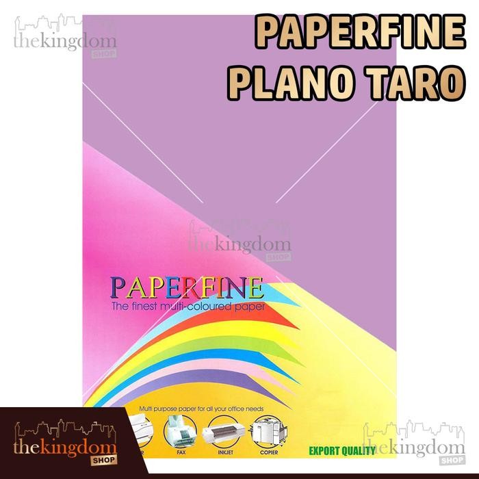 

HARGA DISKON Paperfine Kertas HVS Warna Plano Taro Violet Ungu 61x86cm Isi 25 Lembar Kode Warna 274