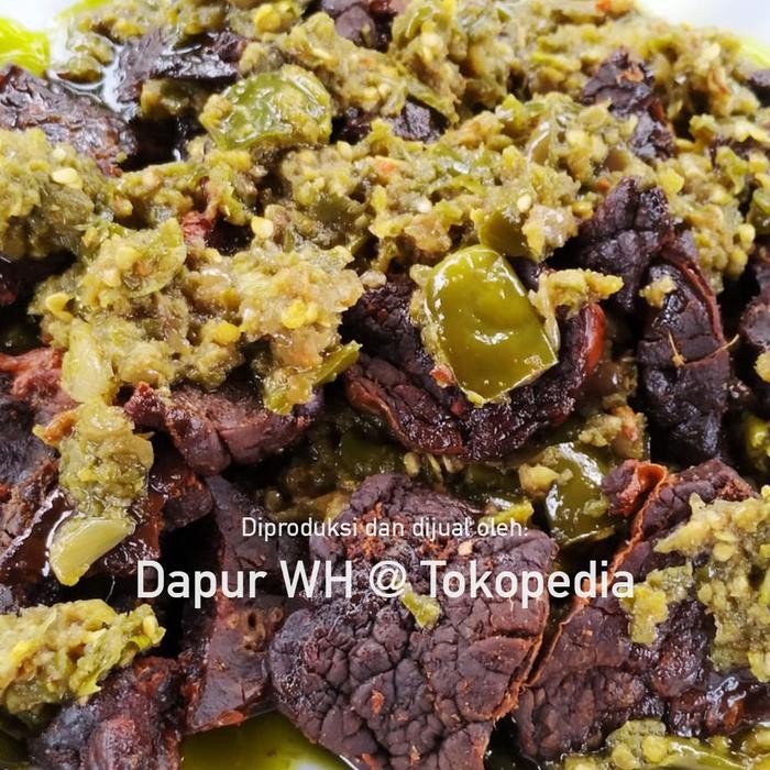 

Baru Dendeng Paru Cabe Ijo Dapur WH 1/2kg Halal