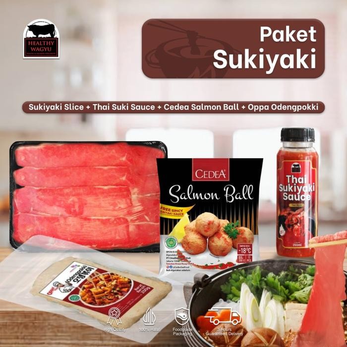 

Baru Paket Sukiyaki Soup Kuah Slice Beef Jepang 3-4 Porsi - Ready To Cook