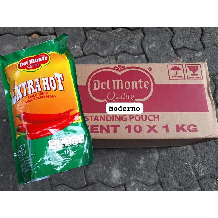 

SAUS DELMONTE EXTRA HOT POUCH 1 KG - KARTONAN DUS AN ISI 10 PACK