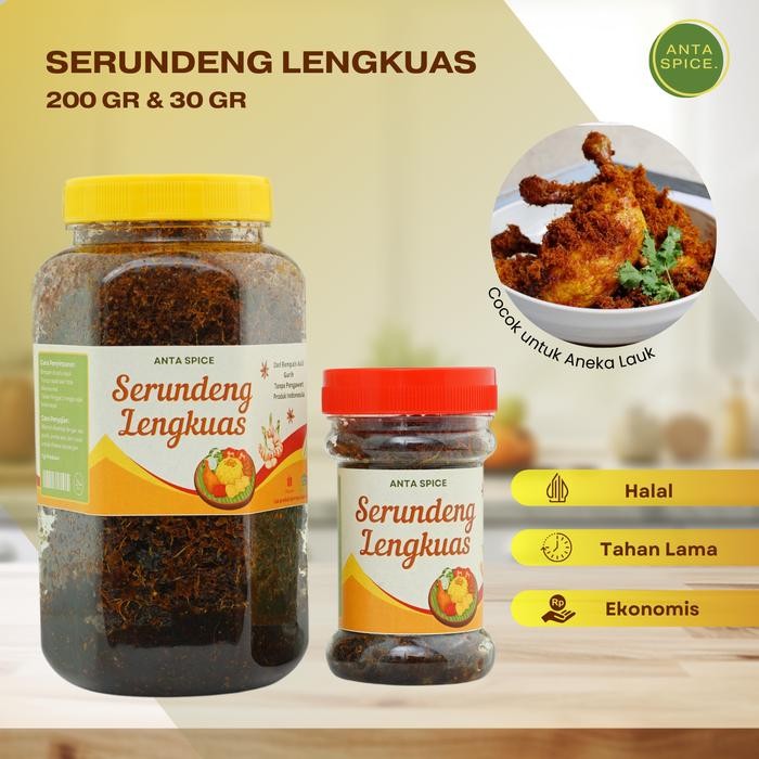 

Baru Serundeng Lengkuas Rempah Asin - Snack / Lauk Siap Saji