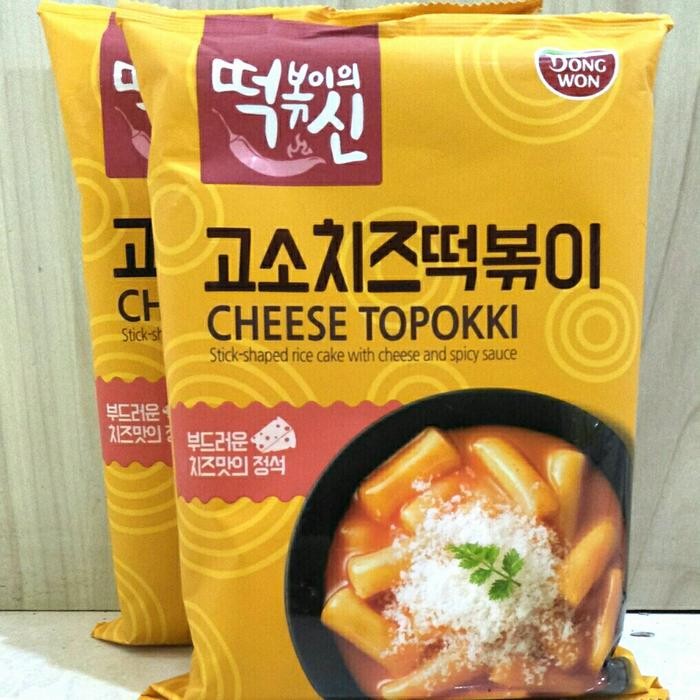 

Baru Dongwon Cheese Topokki 240gr - Kue Beras Korea Keju Pedas