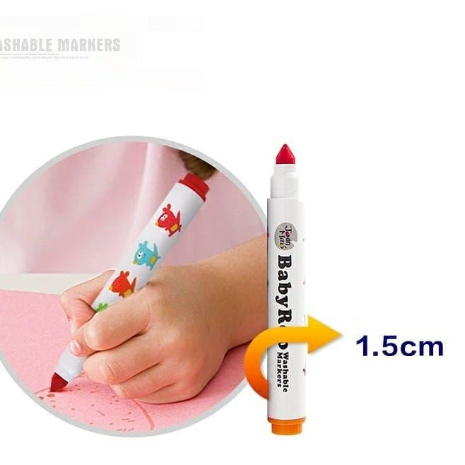 

Joan Miro Babyroo Washable Marker 24 Color Spidol Warna Spidol Anak