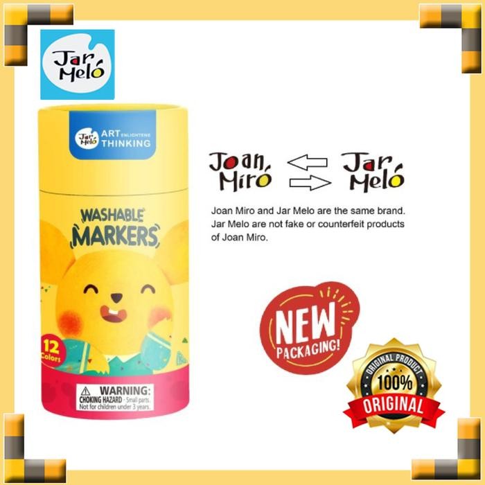 

Joan Miro Babyroo Washable Marker 12 Color Spidol Warna Spidol Anak