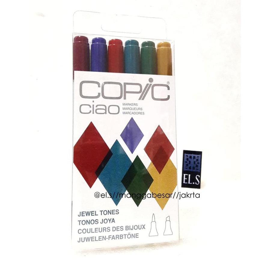 

Copic Ciao Set 6 Warna Jewel