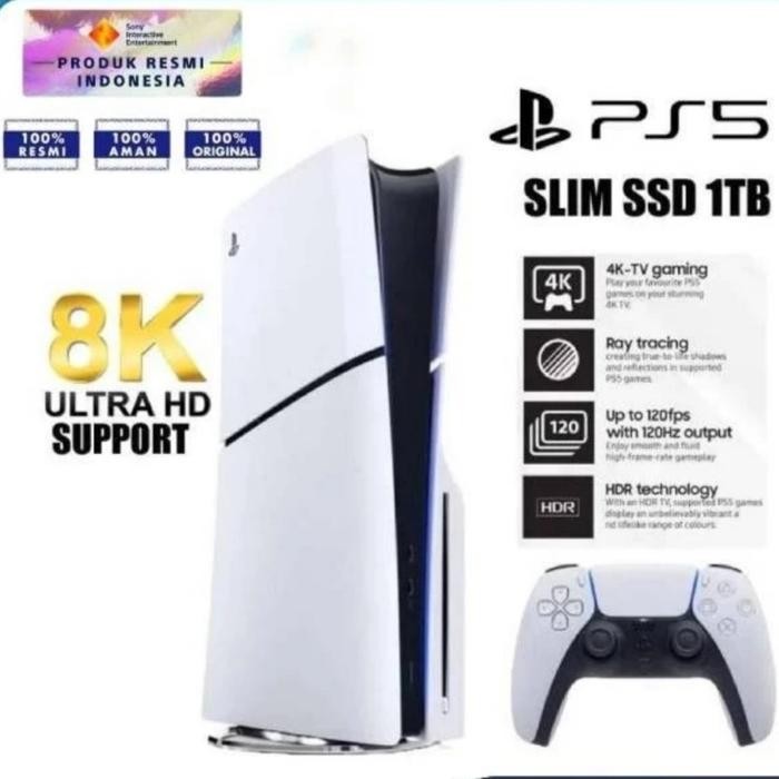 PS5 Slim Disc Garansi Resmi Indonesia