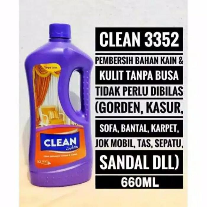 CLEAN MY WAY UNGU PEMBERSIH TANPA BILAS UTK BAHAN KAIN, KULIT 660ML