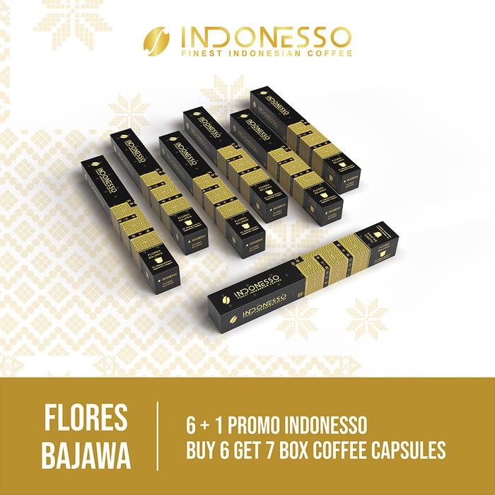 

IINDONESSO 6+1 Flores Bajawa Coffee Capsules Compatible with Nespresso Machines / Kapsul Kopi