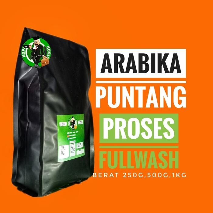 

Biji Kopi Arabika Puntang 250Gr,500Gr, 1Kg Proses Full Wash, Kopi Bubuk,Giling, Profil Roast Medium.