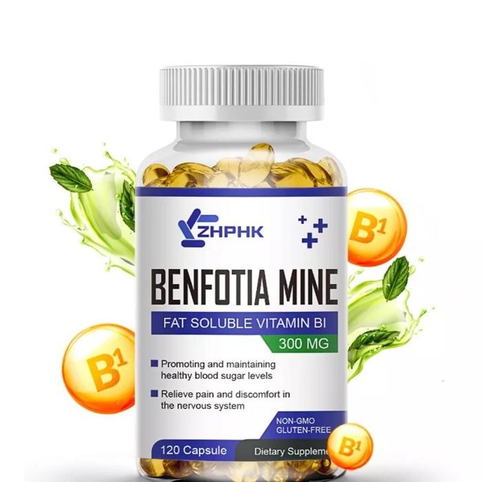 Benfotiamine 300mg 120 Capsules Fat-Soluble Vitamin B-1 Blood Sugar
