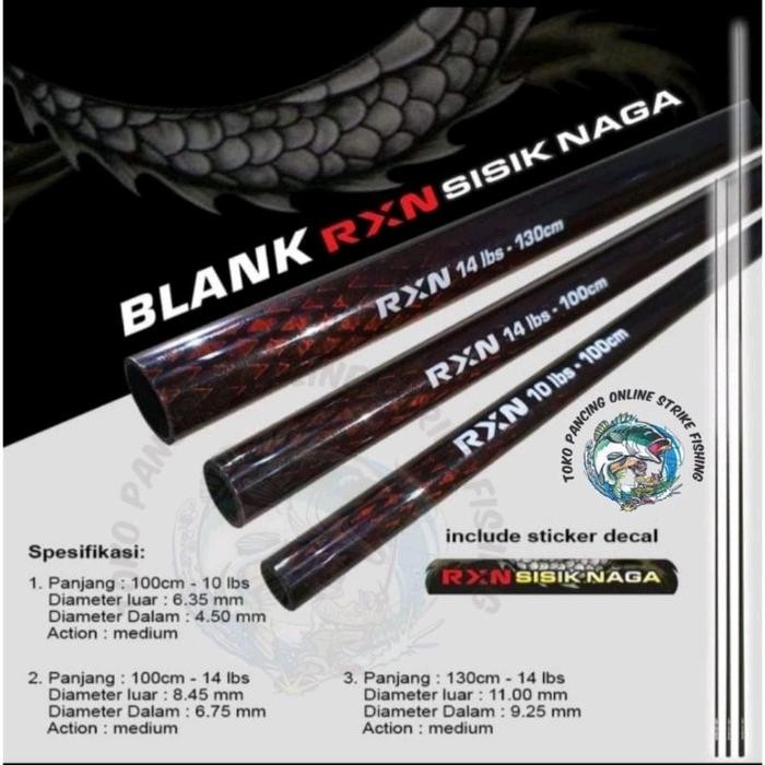 Blank Sisik Naga Relix Nusantara - Rxn 10 Lb - 100 Cm