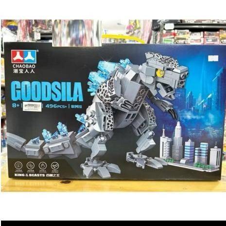 New Mainan Susun Balok Brick Godzilla Monster Goodsila Bongkar Pasang Mainan Edukasi