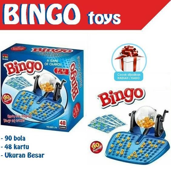 Jshoppe Mainan Bingo Cage Toys Mainan Bingo Game 75 Bola 34 Kartu Mainan Anak Edukasi Meningkatkan