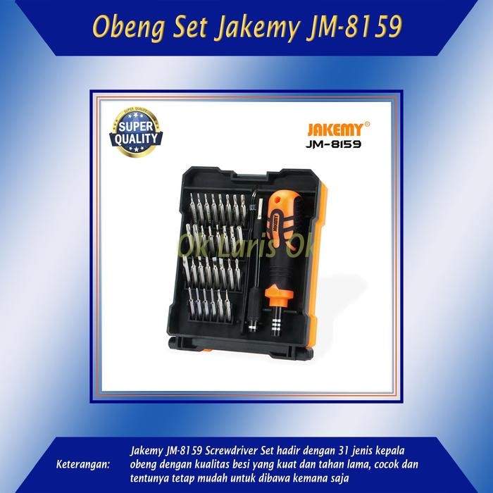Jakemy 34 in 1 Obeng Set JM 8159