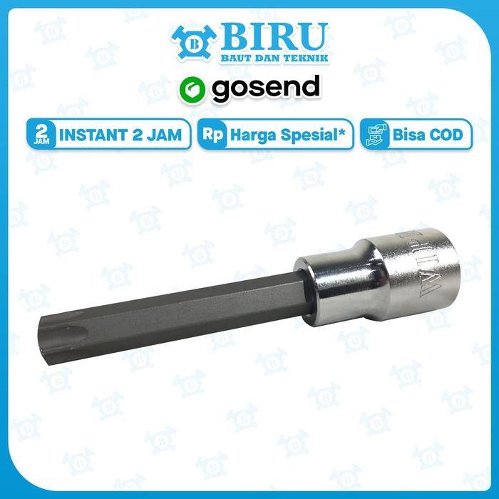 WIPRO Mata Socket Star Bit T55 x DR 1/2" / Kunci L Bintang Panjang