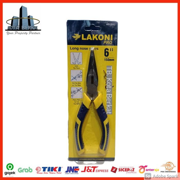 TANG LANCIP LAKONI PRO 6" / LONG NOSE PLIERS 6" LAKONI