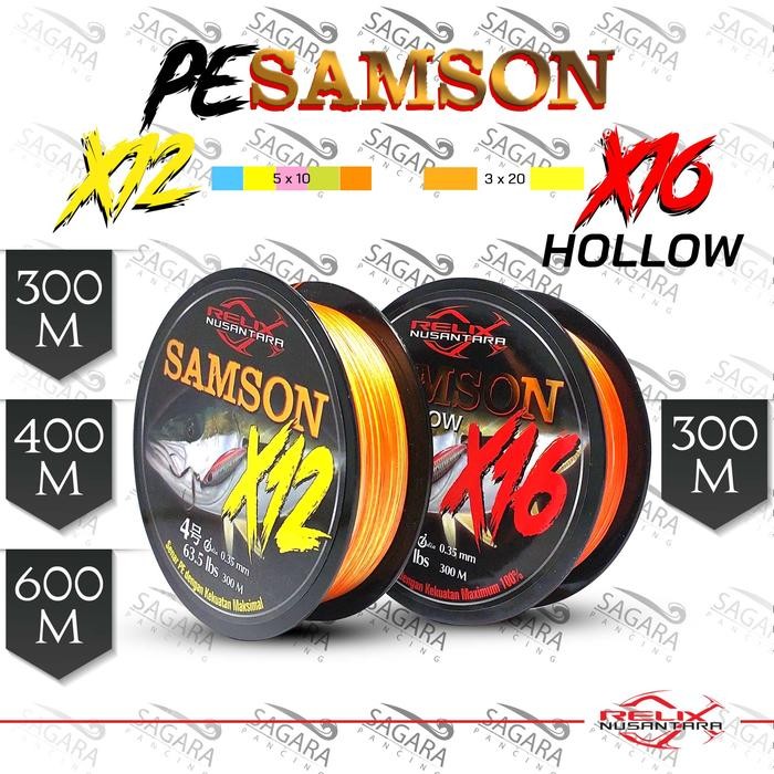 Senar Pe Samson X16 Pe Samson X12 300 400 500 600 Meter Pe Relix Nusantara Senar Pancing