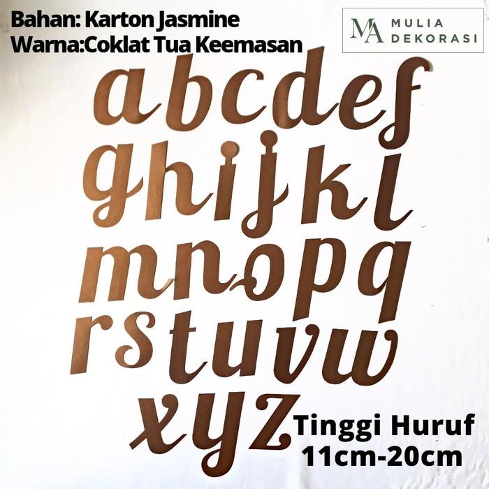 Paket Bisnis Usaha Dekorasi Inisial Huruf A-Z Dekor Lamaran Nikahan