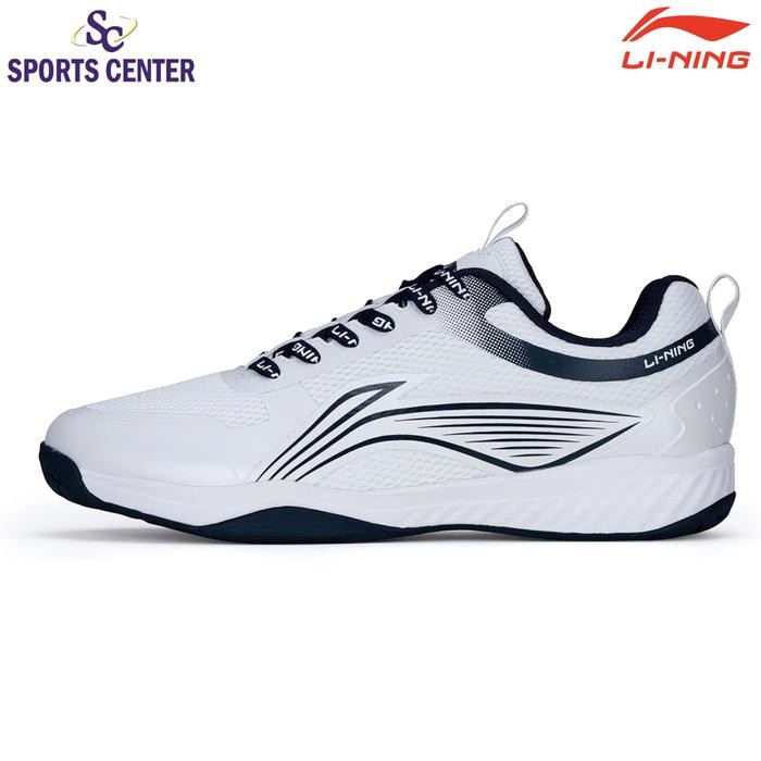 New Sepatu Badminton Lining Ultra Fly III / 3.0 AYTT053 White / Navy