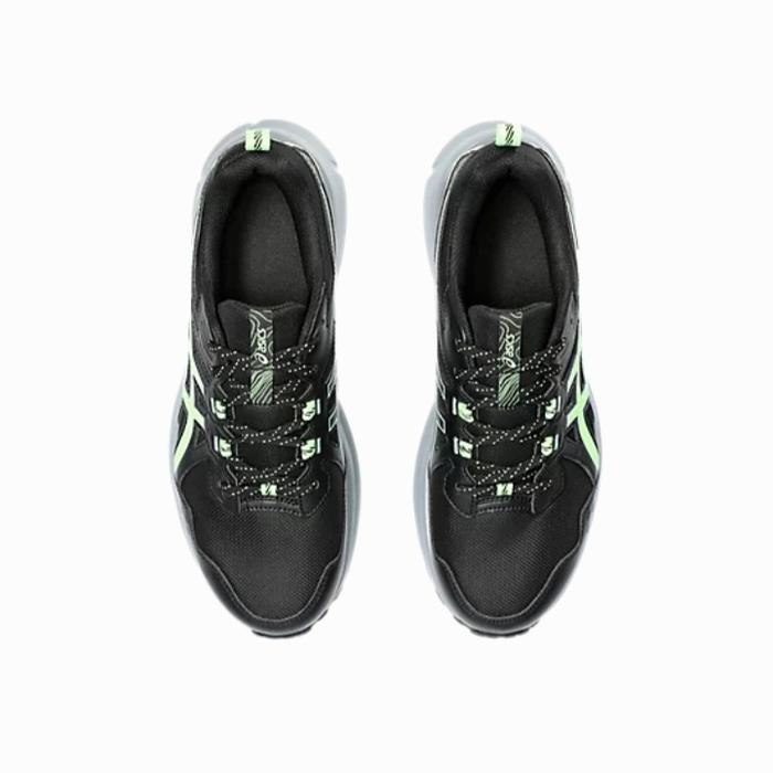 Sepatu Lari Pria Asics Trail Scout 3 Black Iluminate Green 1011B700.003 (terlaris) (terbaik)