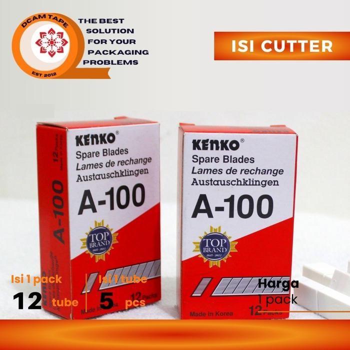 

ID ISI CUTTER KENKO A-100 PER PACK TERMURAH HARGA PABRIK