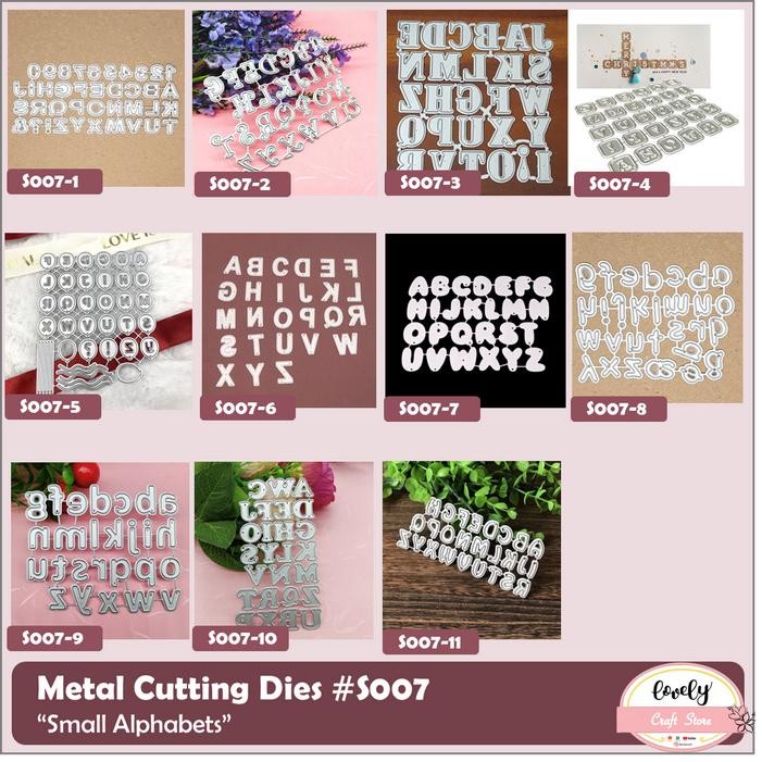 

ID LOVELYCRAFTSTORE S07 METAL CUTTING DIES - SMALL ALPHABET ABJAD FOR CARDS, SCRAPBOOKING