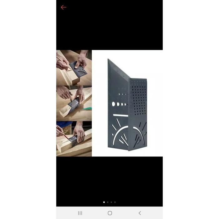

ID MISTAR SEGITIGA 3D MARKING RULER PENGGARIS SUDUT SPEED SQUARE TUKANG