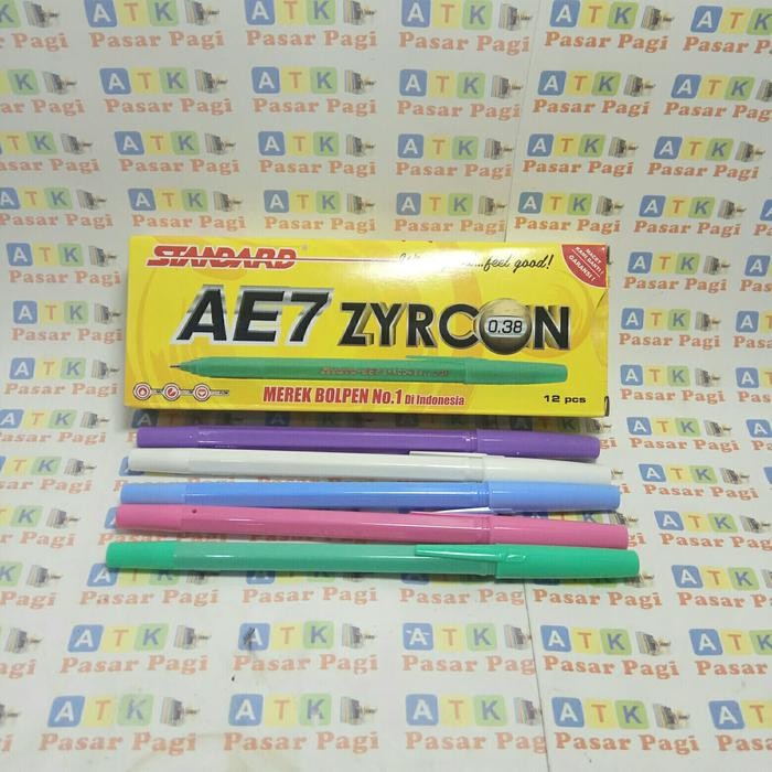 

ID PENA PULPEN STANDARD ZYRON 0.38 HITAM DAN BIRU TINTA