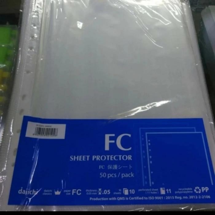 

KOIC Plastik Pp Pocket F4 Daiichi Folio ( 1 Pak 50 Lembar )