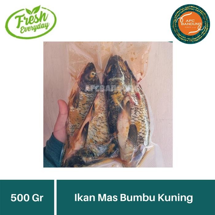 

ikan mas bumbu kuning siap goreng / ikan emas frozen stok terbatas
