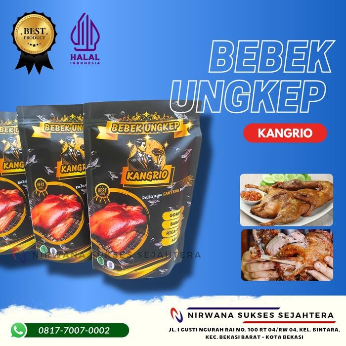 bebek ungkep kangrio peking 1 ekor - gurih & lezat whole duck stok terbatas