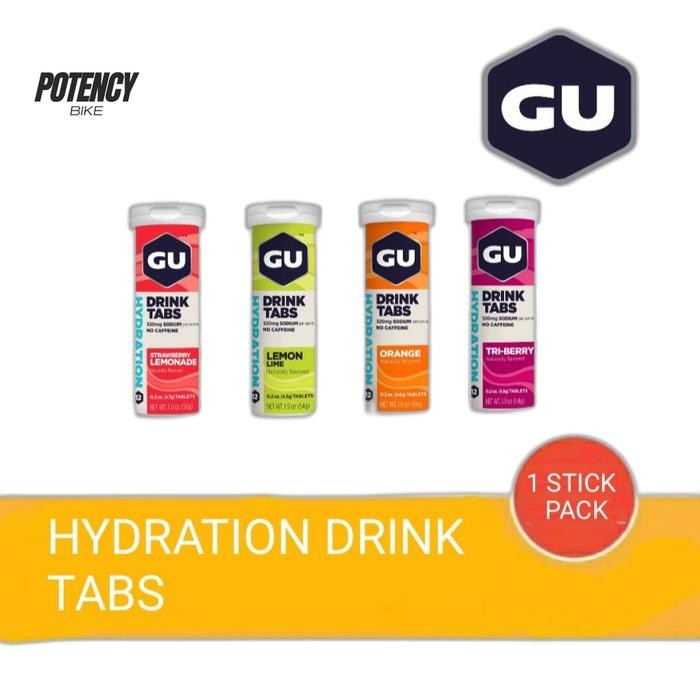 

gu drink tabs hydration endurance energy drink - sepeda & lari shopee stok terbatas