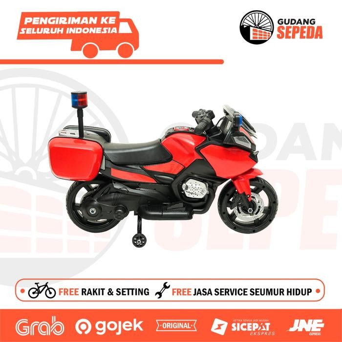 Mainan Anak Motor Aki Unikid MB169 Police Bike Polisi Sirine Garansi