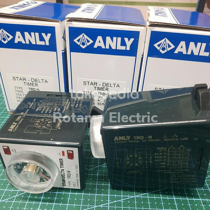 TIMER STAR DELTA 30S TRD-N 220V STAR DELTA TIMER 30 SECONDS ANLY TRDN