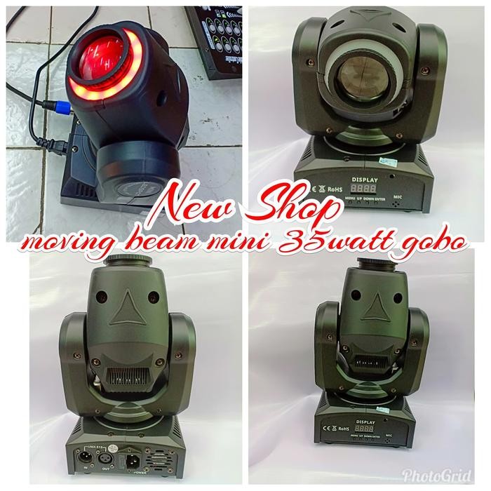 Moving Head Mini Beam Redsun 35Watt Gobo