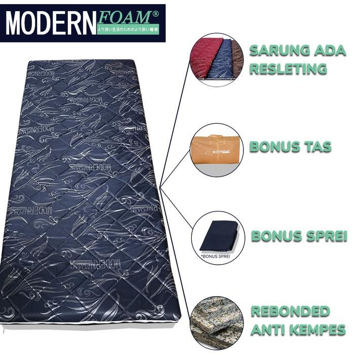Turu Boss - Kasur Busa Lipat Modernfoam Matras Busa Rebonded - Bonus Tas & Sprei Furniture
